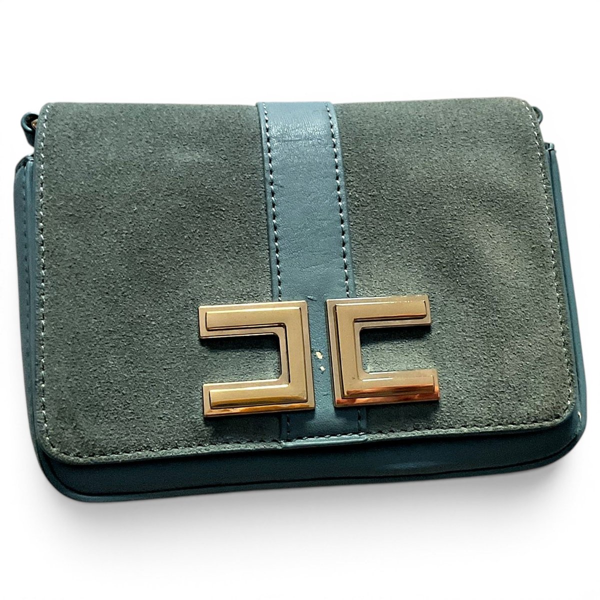 Leather clutch bag