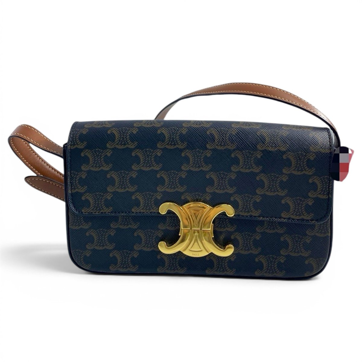 Triomphe Long leather handbag