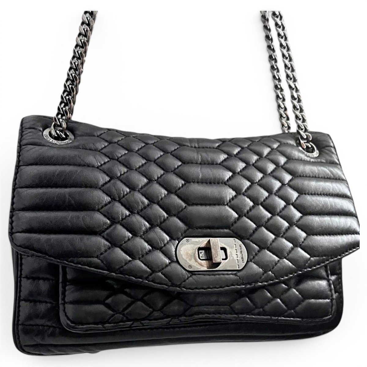 Rock leather crossbody bag