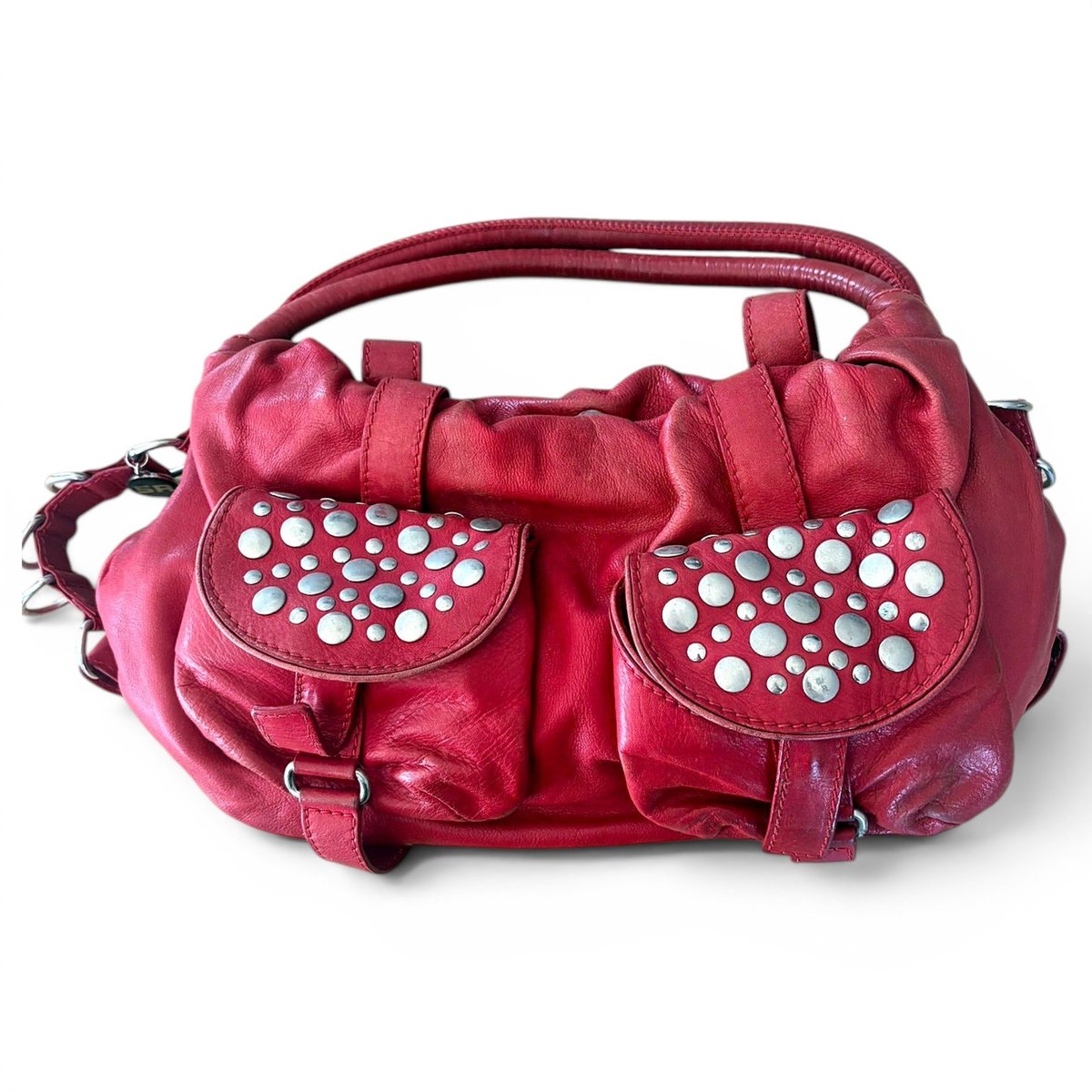 Domino leather handbag