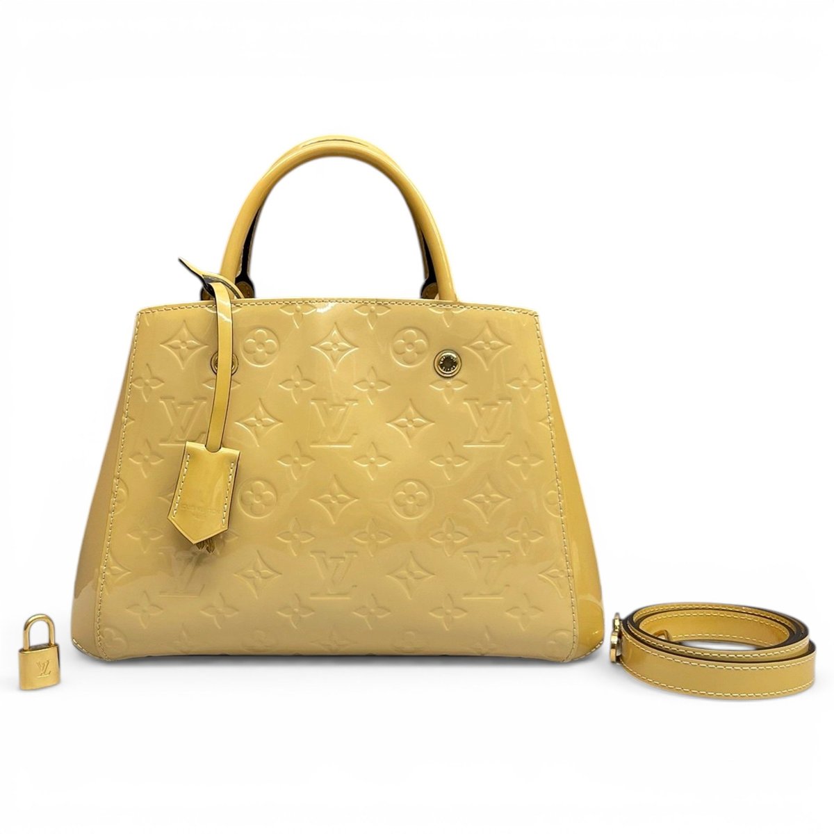Montaigne patent leather handbag