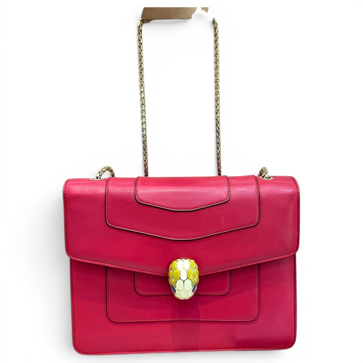 Serpenti leather handbag