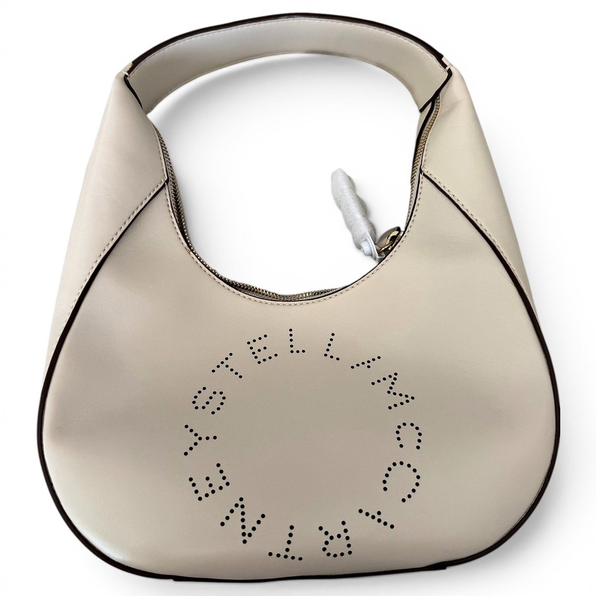Logo leather handbag