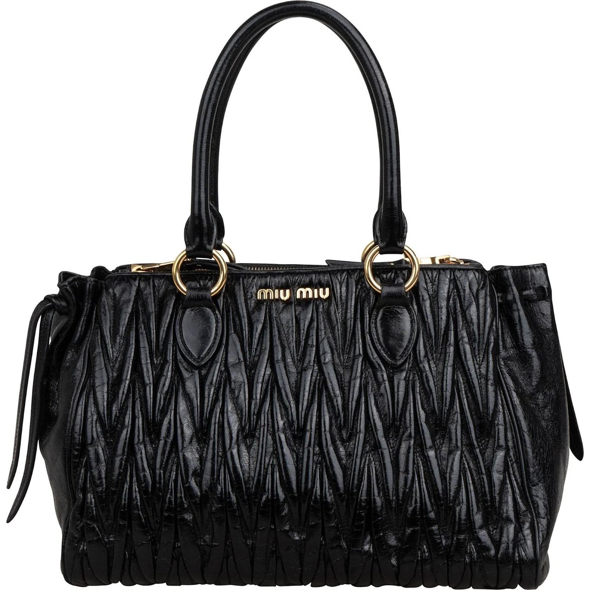 Matelassé leather handbag