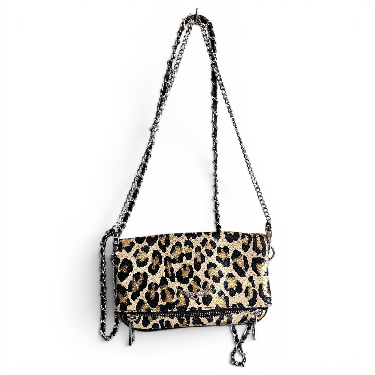 Rock leather crossbody bag