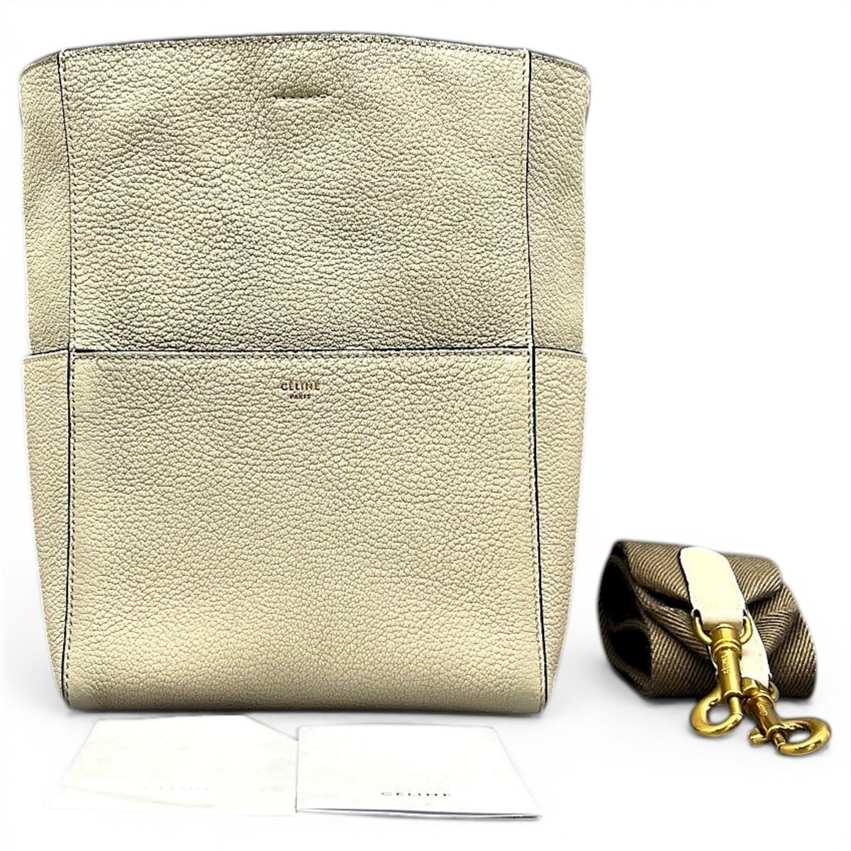 Seau Sangle leather handbag
