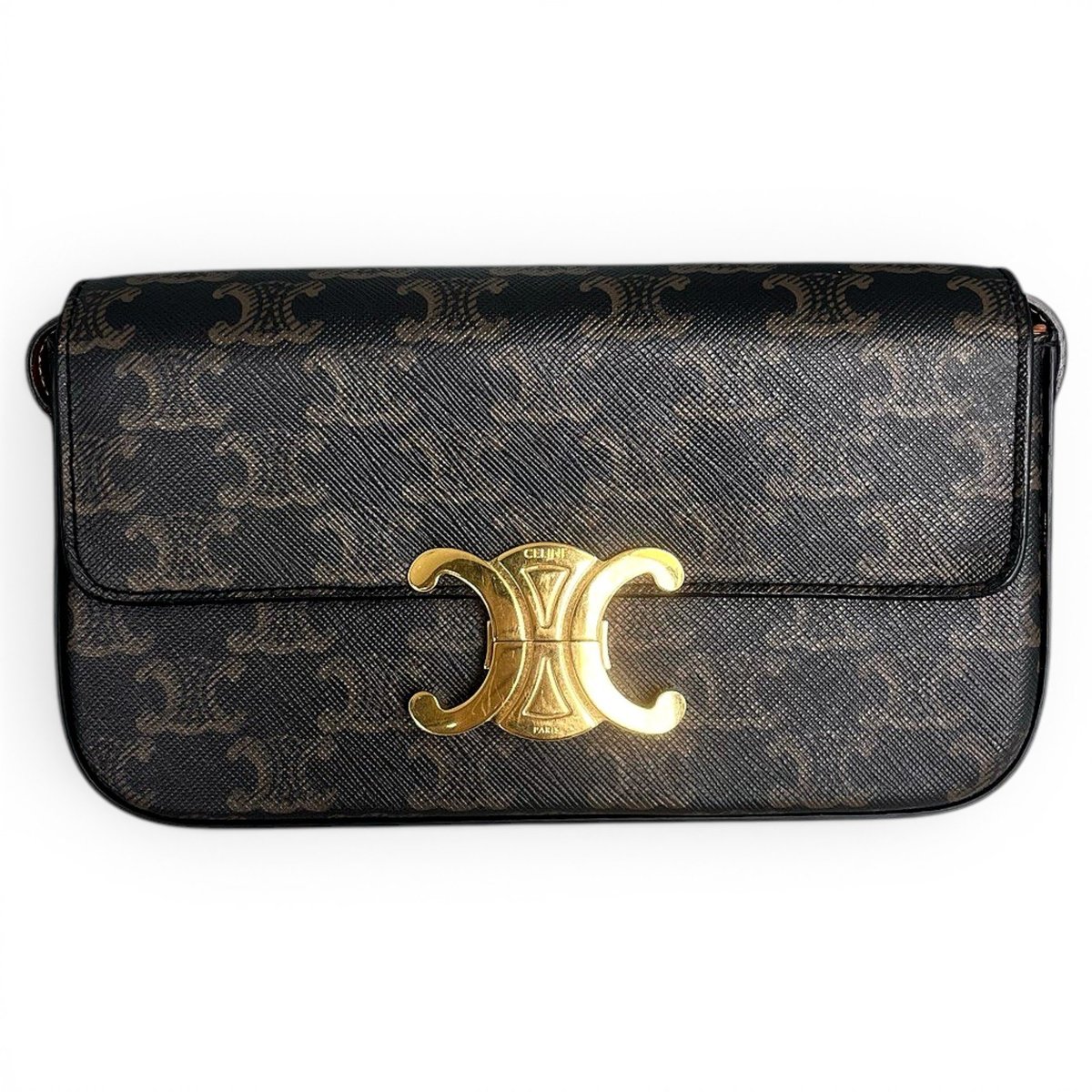 Triomphe Long leather handbag