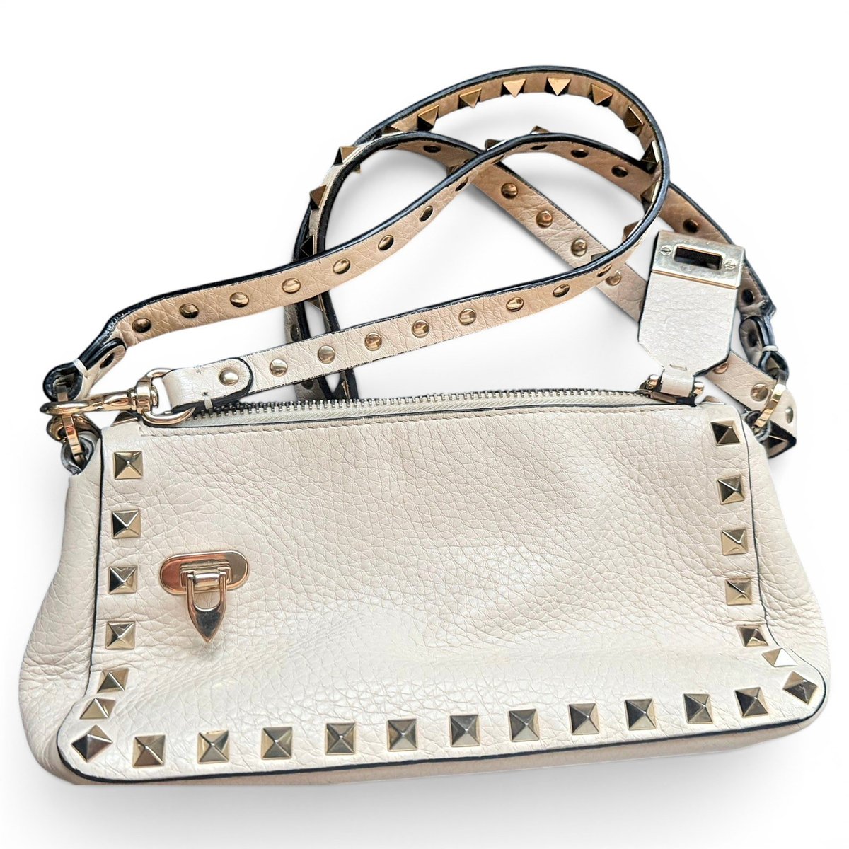 Micro Rockstud leather crossbody bag