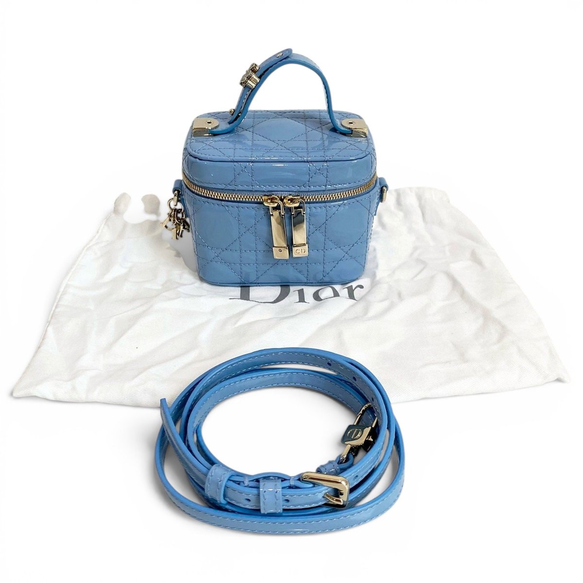 Vanity lady dior leather handbag