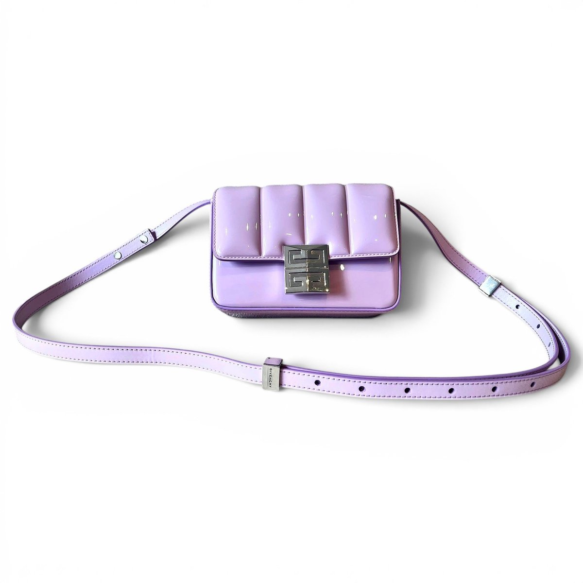 4G patent leather crossbody bag