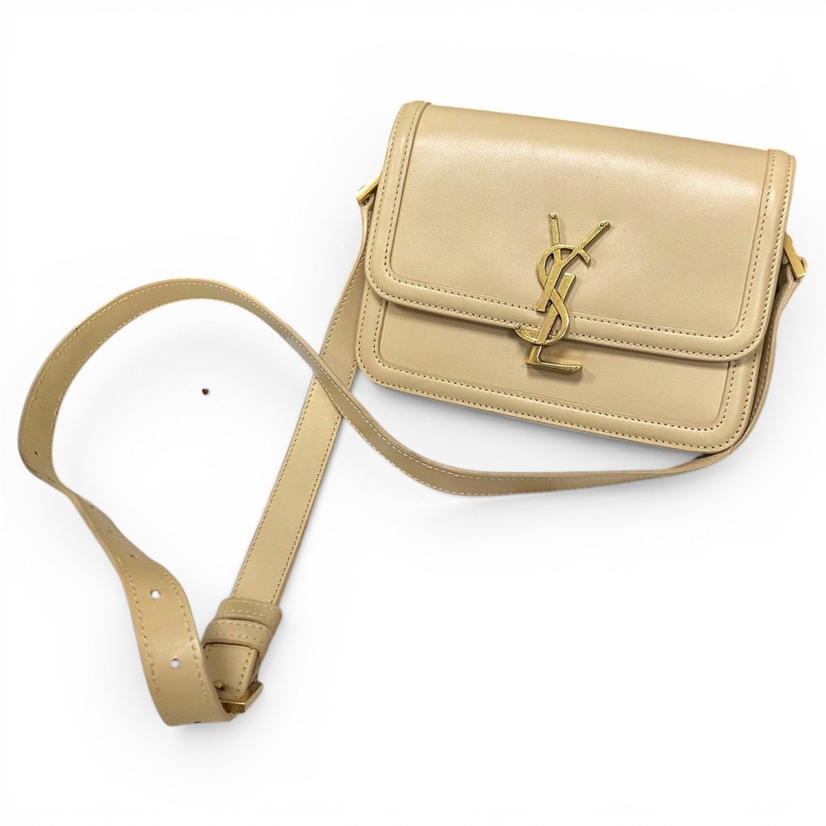 Solférino leather handbag