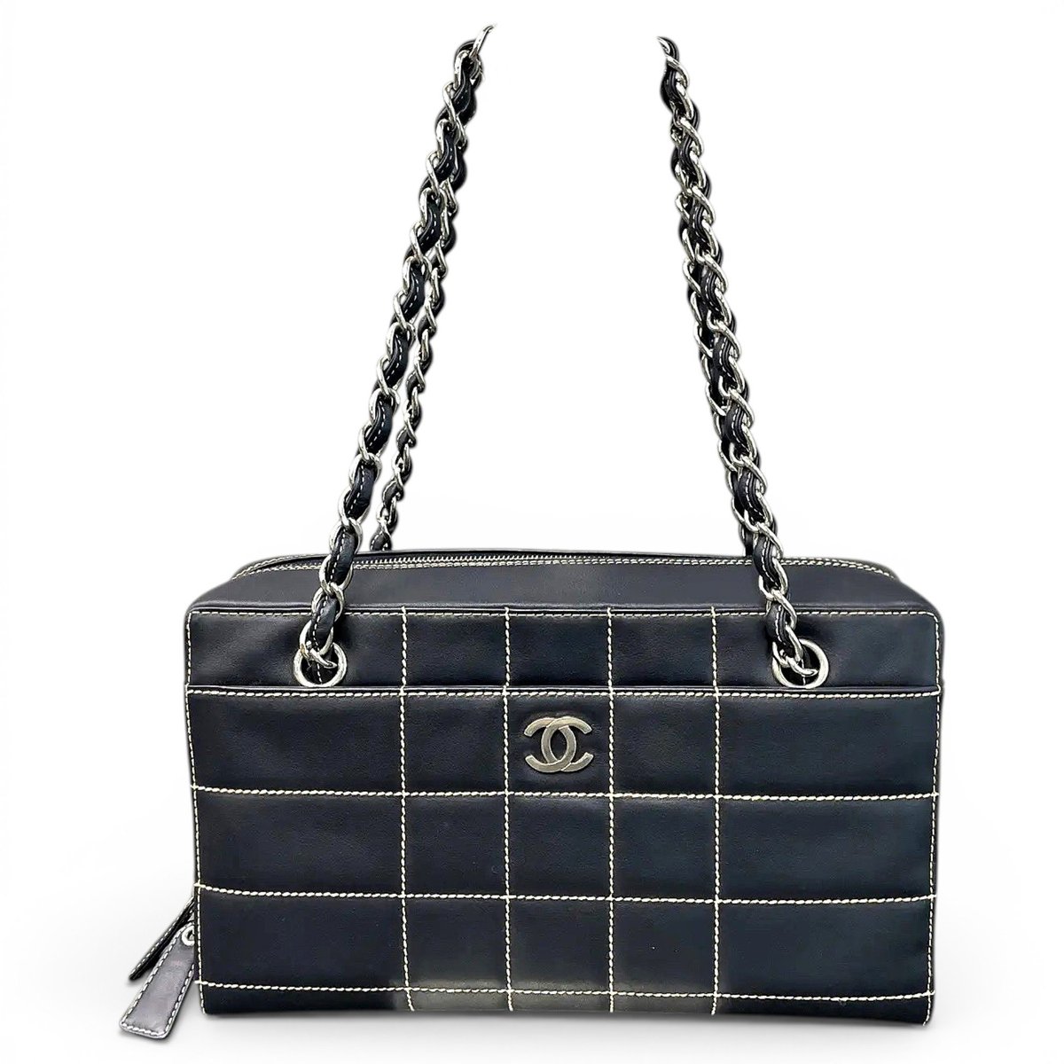 East West Chocolate Bar leather handbag