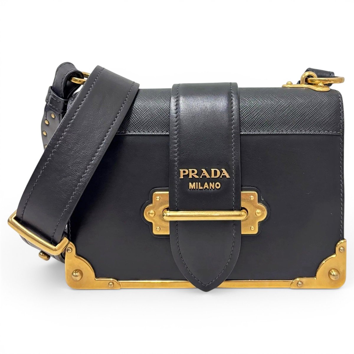 Cahier leather crossbody bag