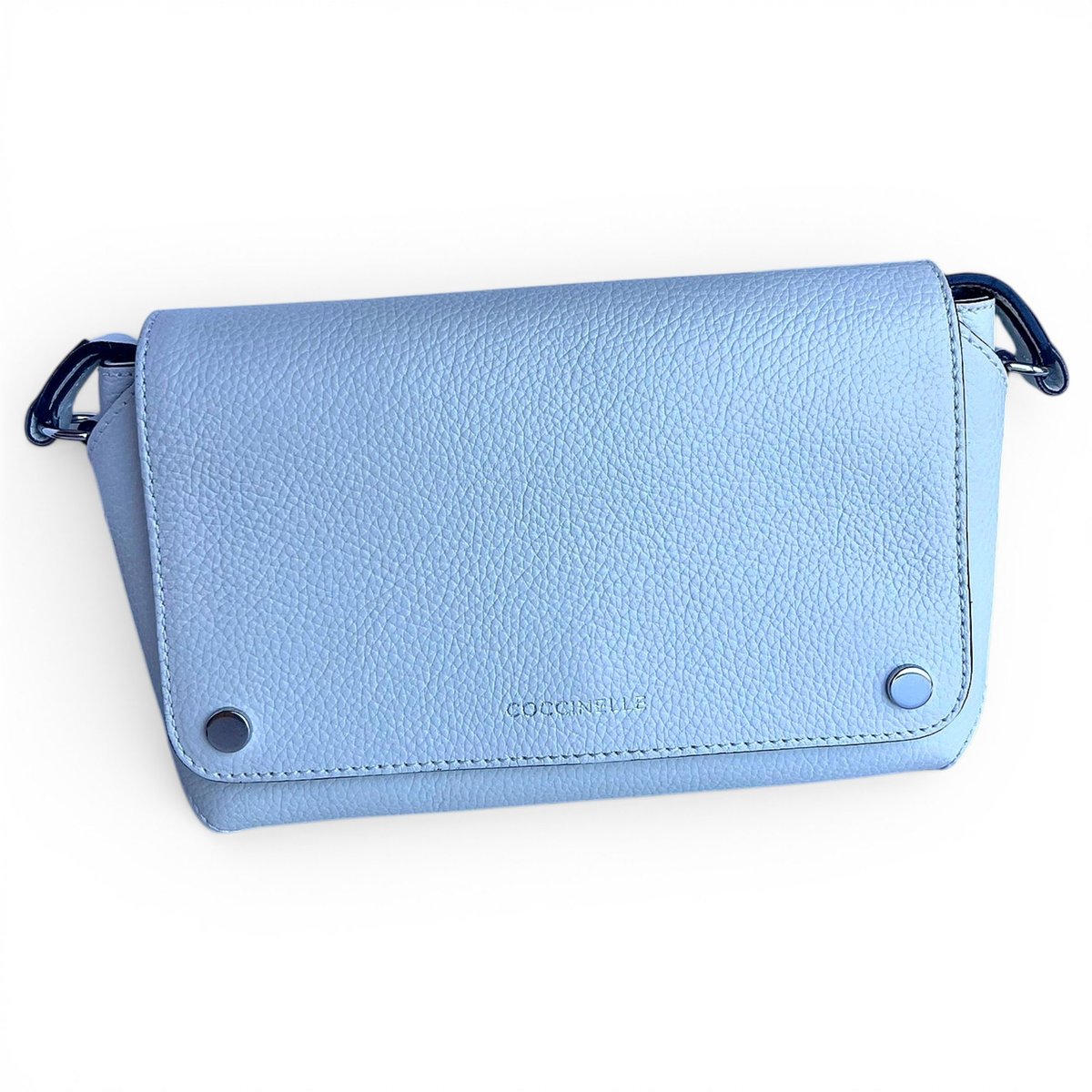 Leather clutch bag