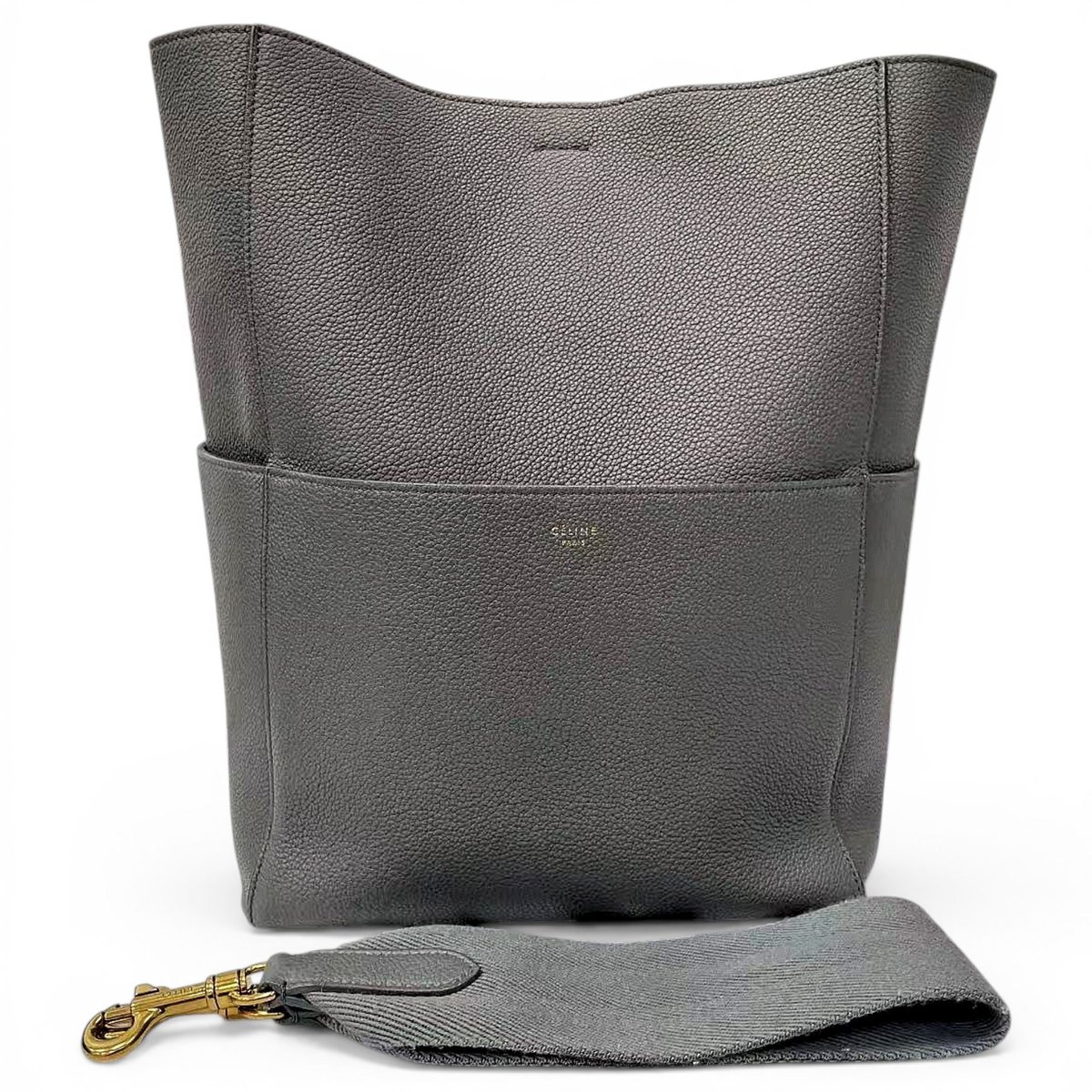 Seau Sangle leather handbag