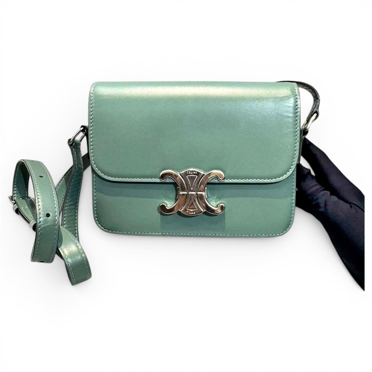 Triomphe leather handbag