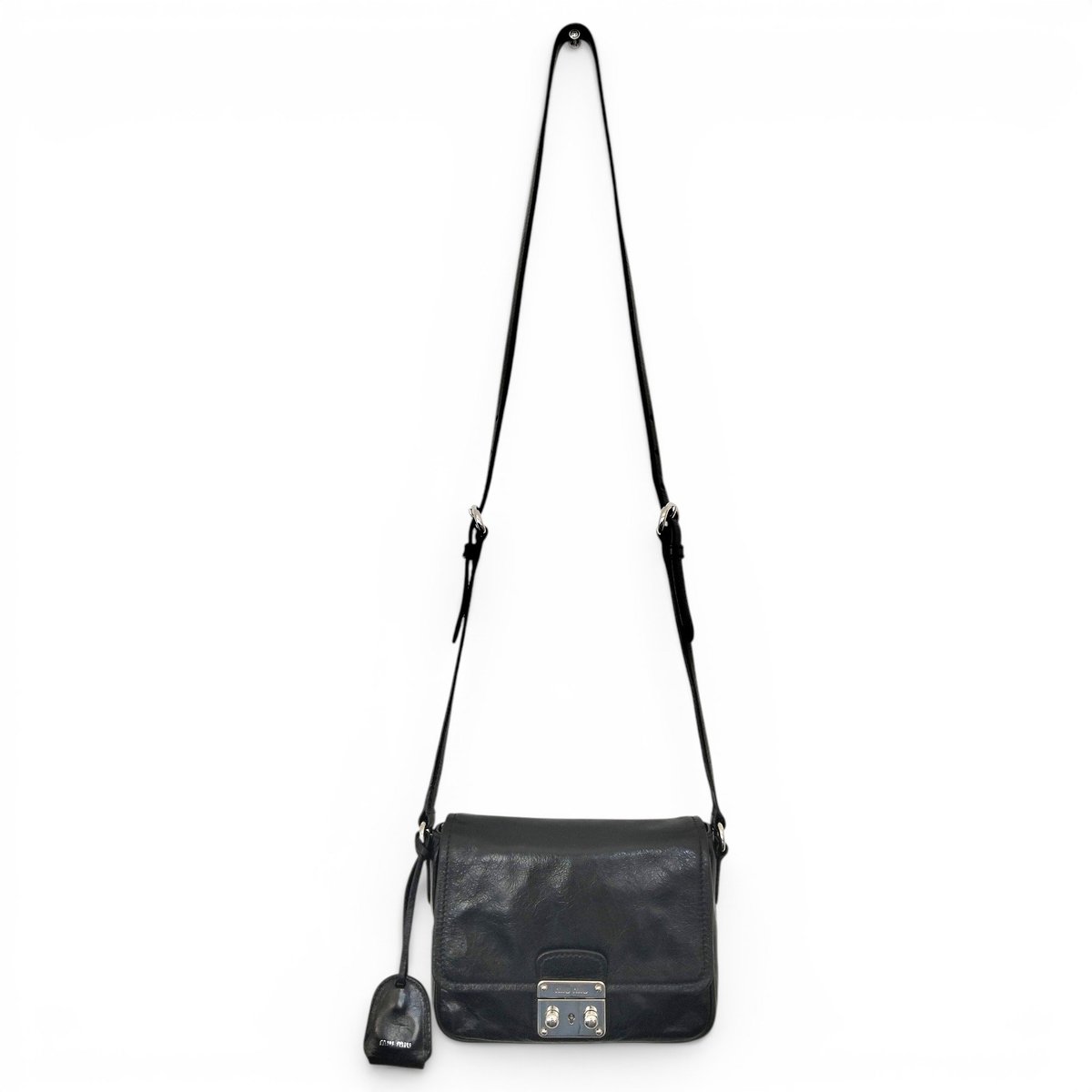 Miu Confidential leather crossbody bag