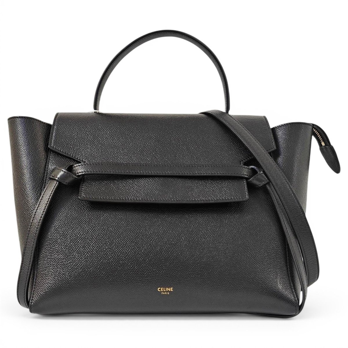 Belt leather handbag