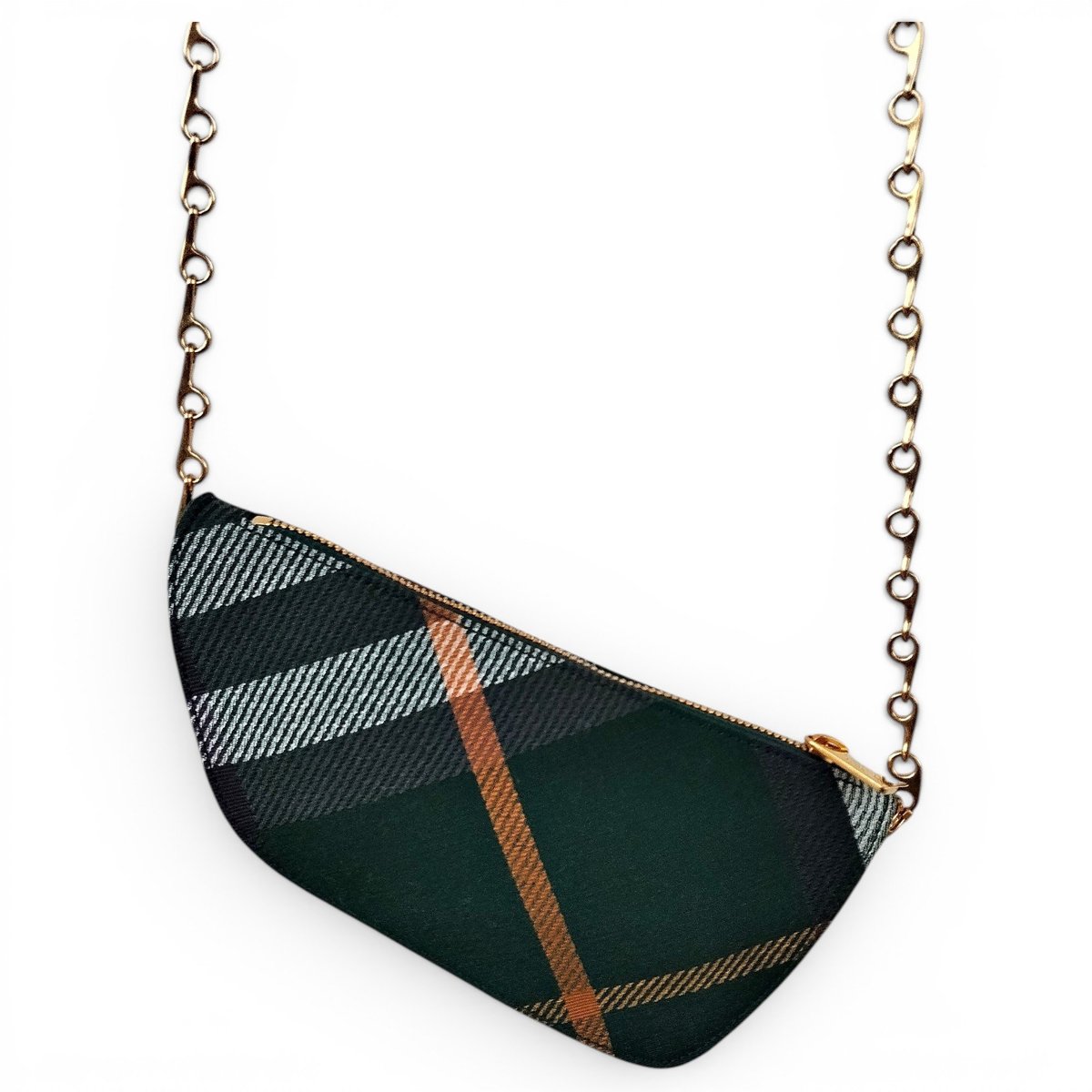 Shield leather handbag