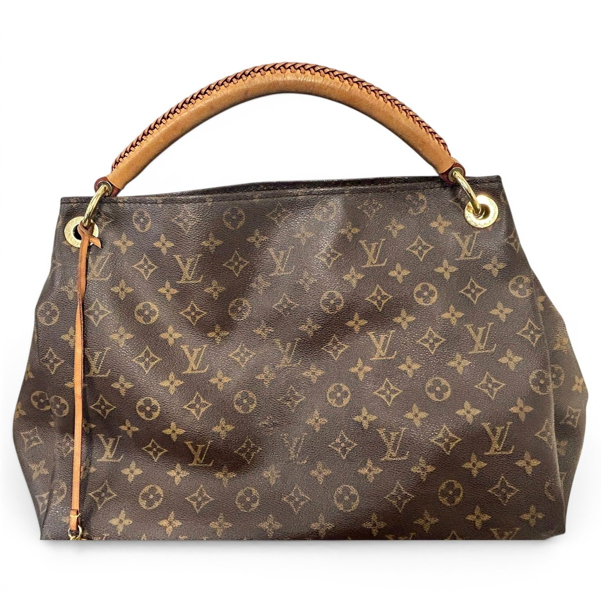 Artsy leather handbag