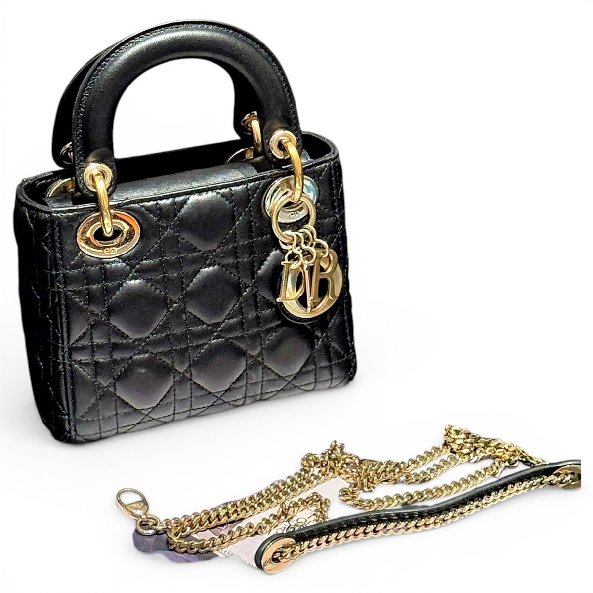 Lady Dior leather handbag