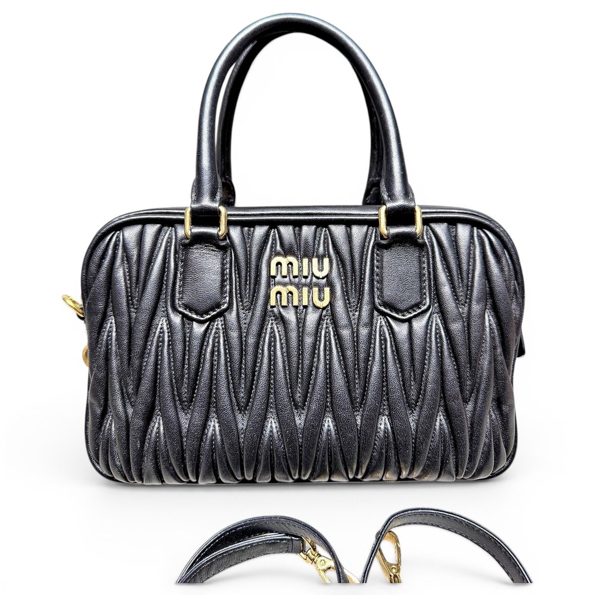 Miu Wander leather handbag