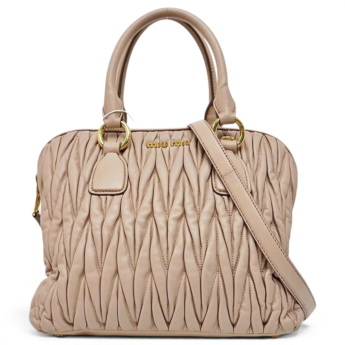 Madras leather handbag