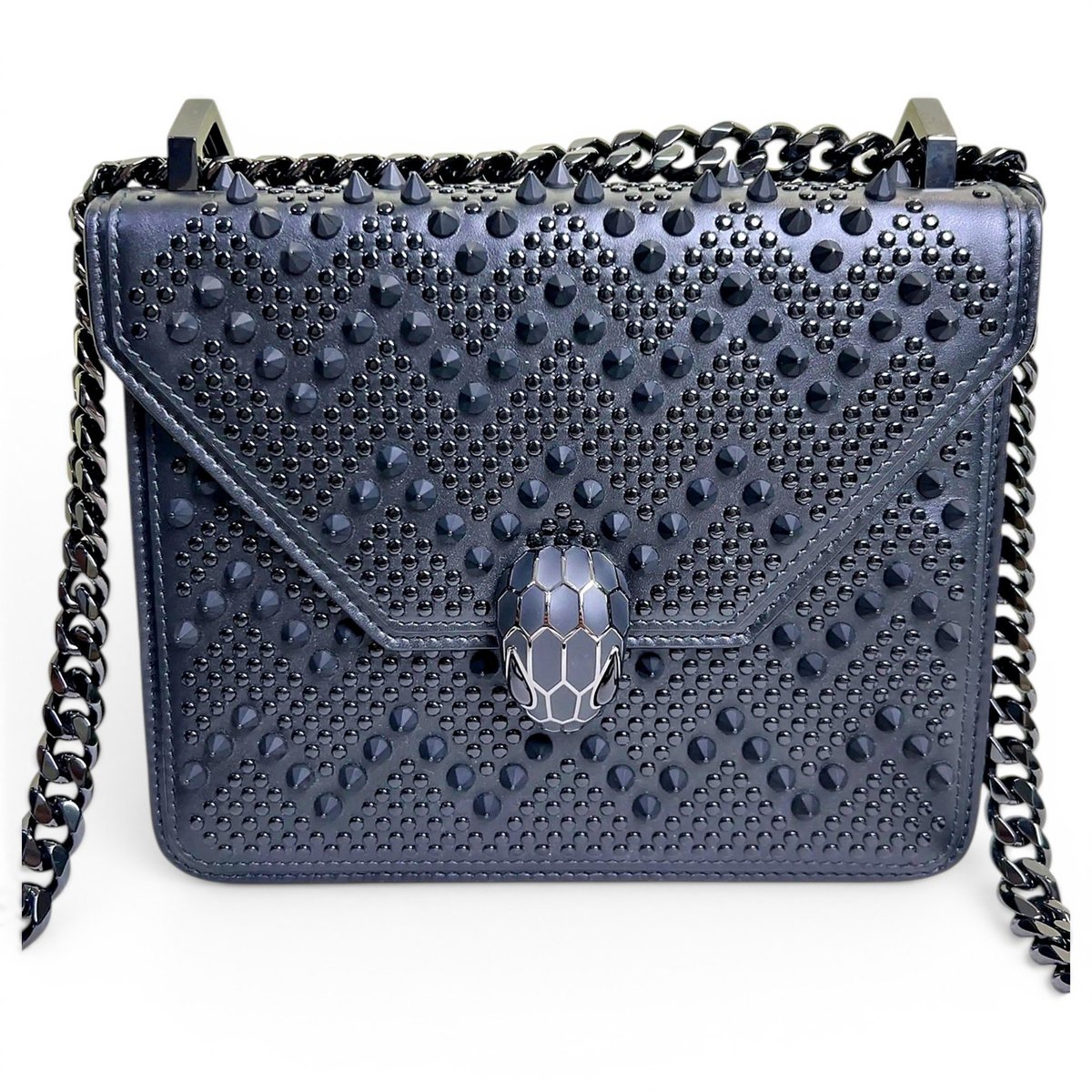 Serpenti leather handbag