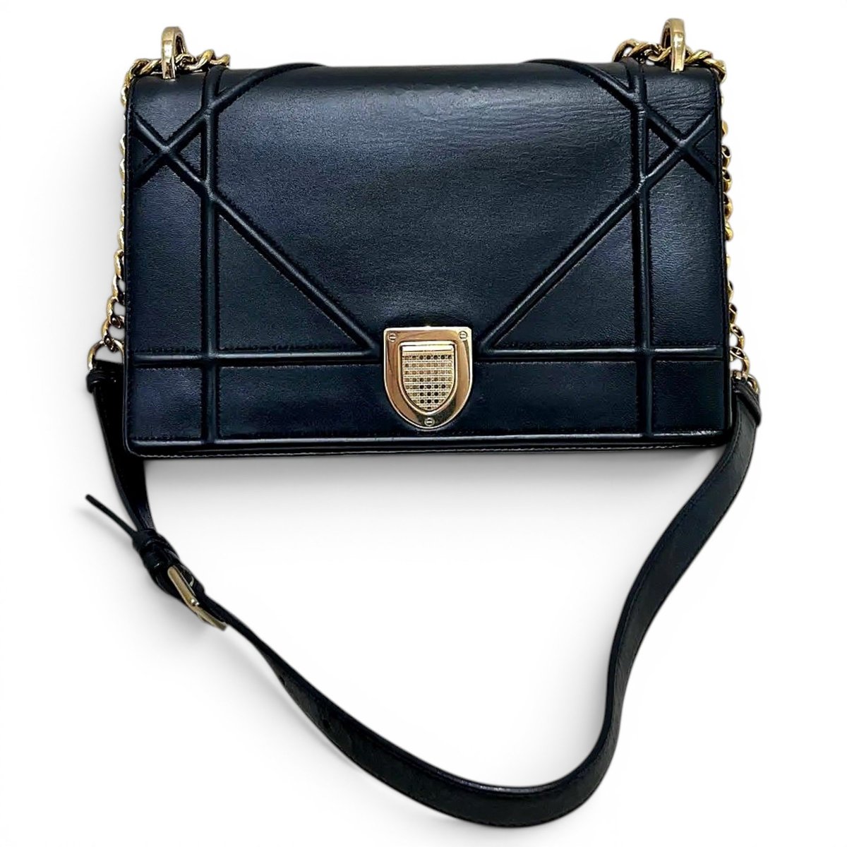 Diorama leather crossbody bag