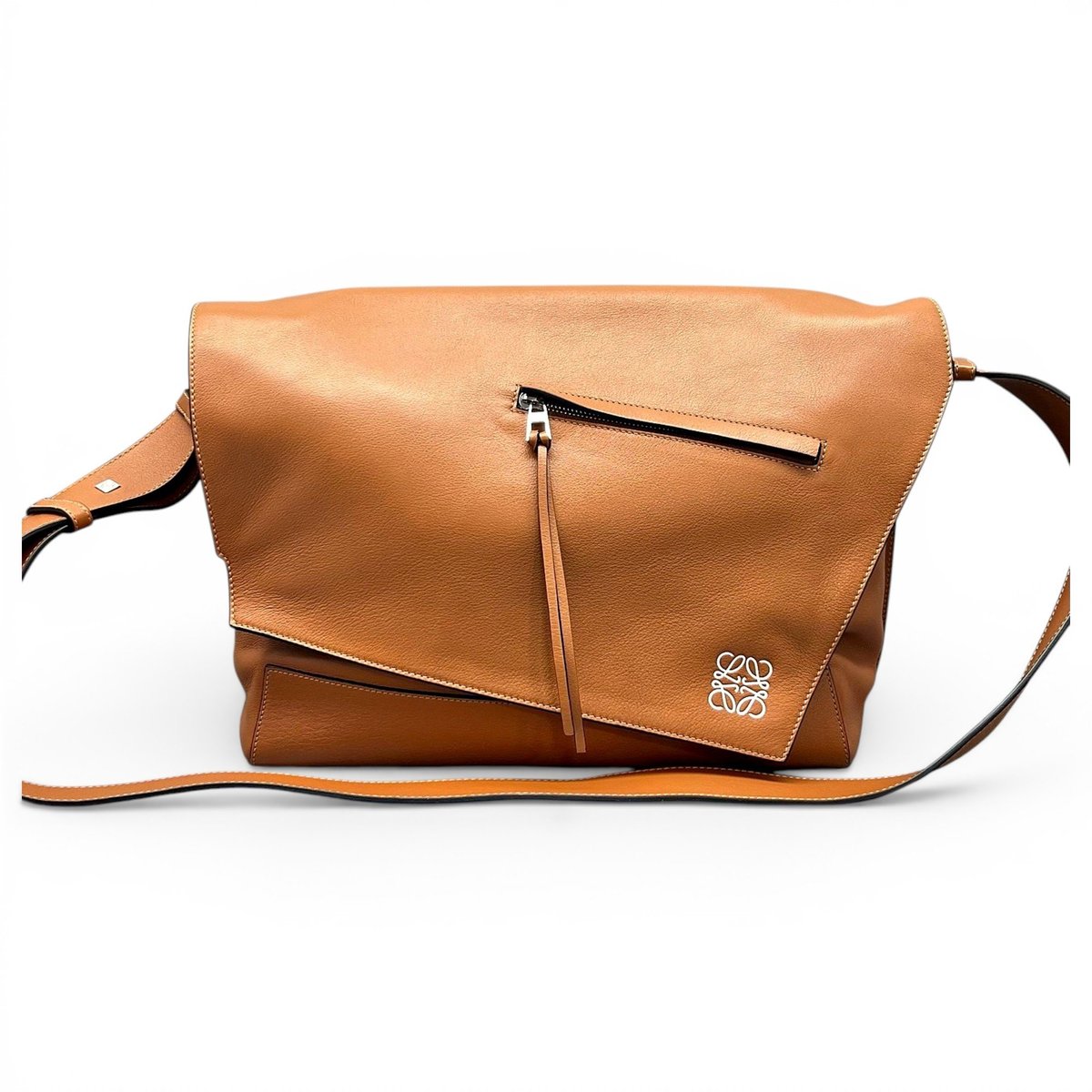 Puzzle Fold leather handbag