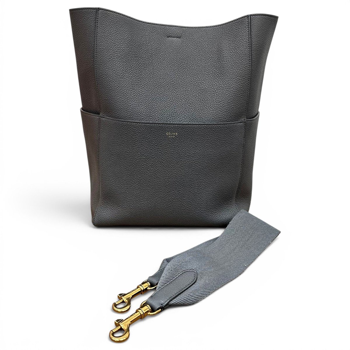 Seau Sangle leather handbag