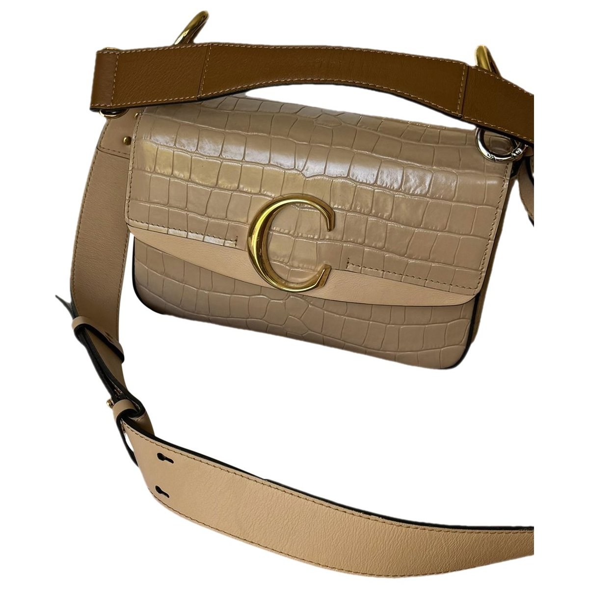 C leather handbag