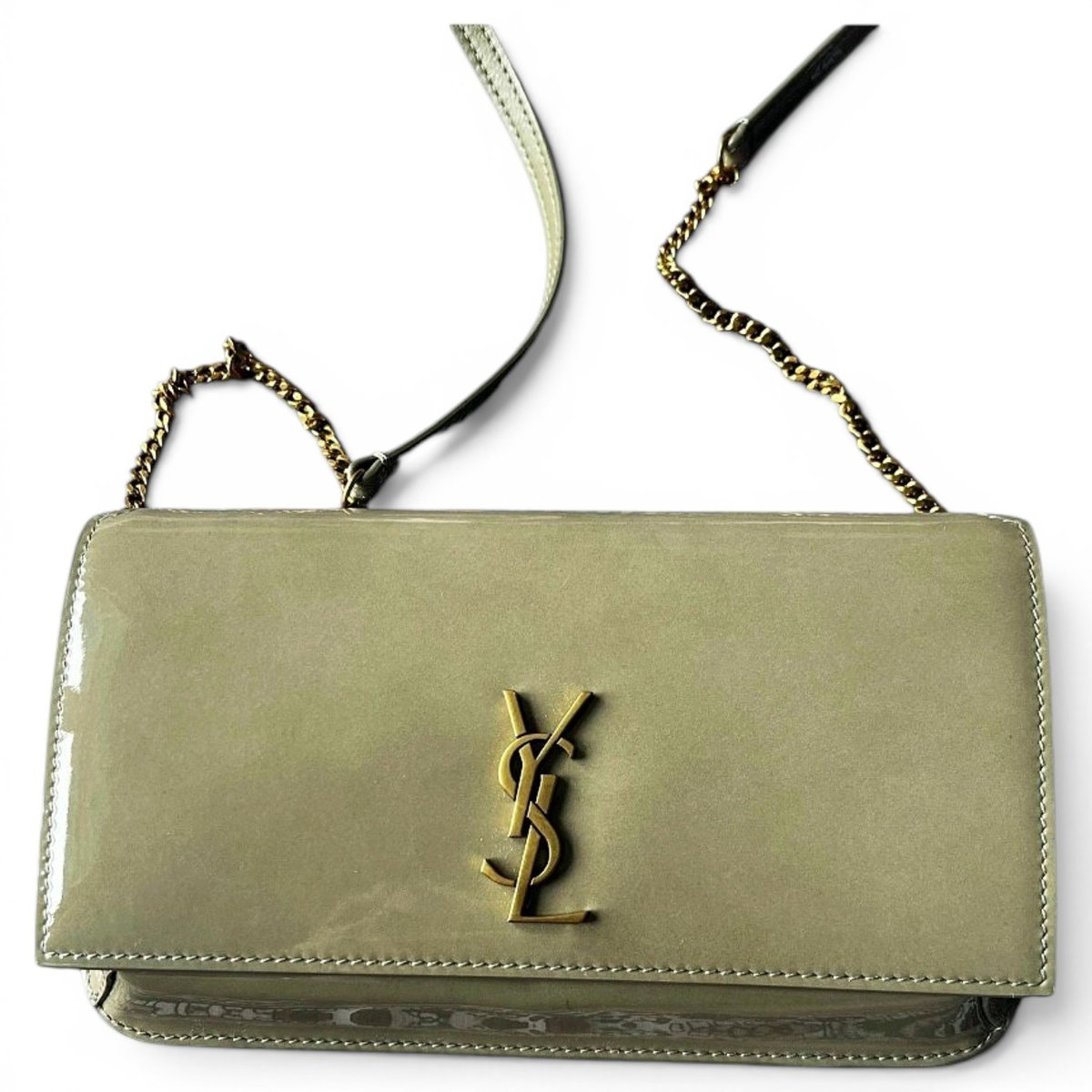 Cassandra patent leather crossbody bag