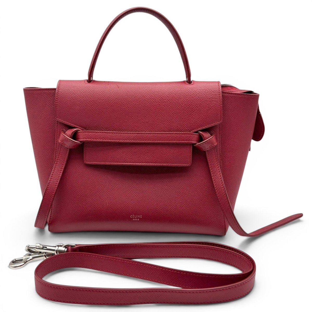 Belt leather handbag