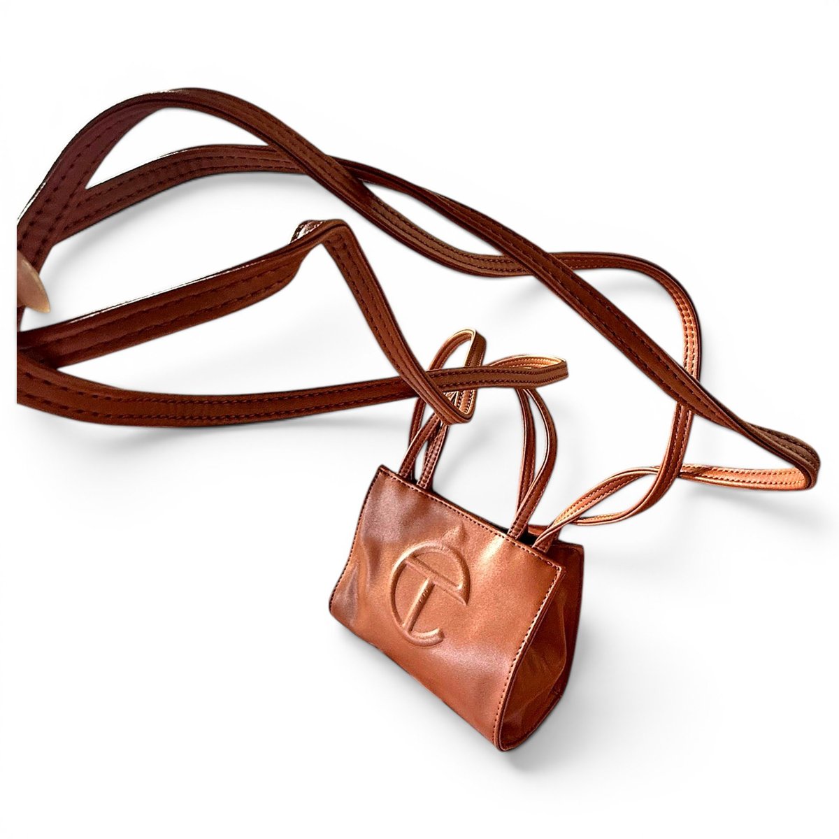 Small Shopping Bag patent leather tote