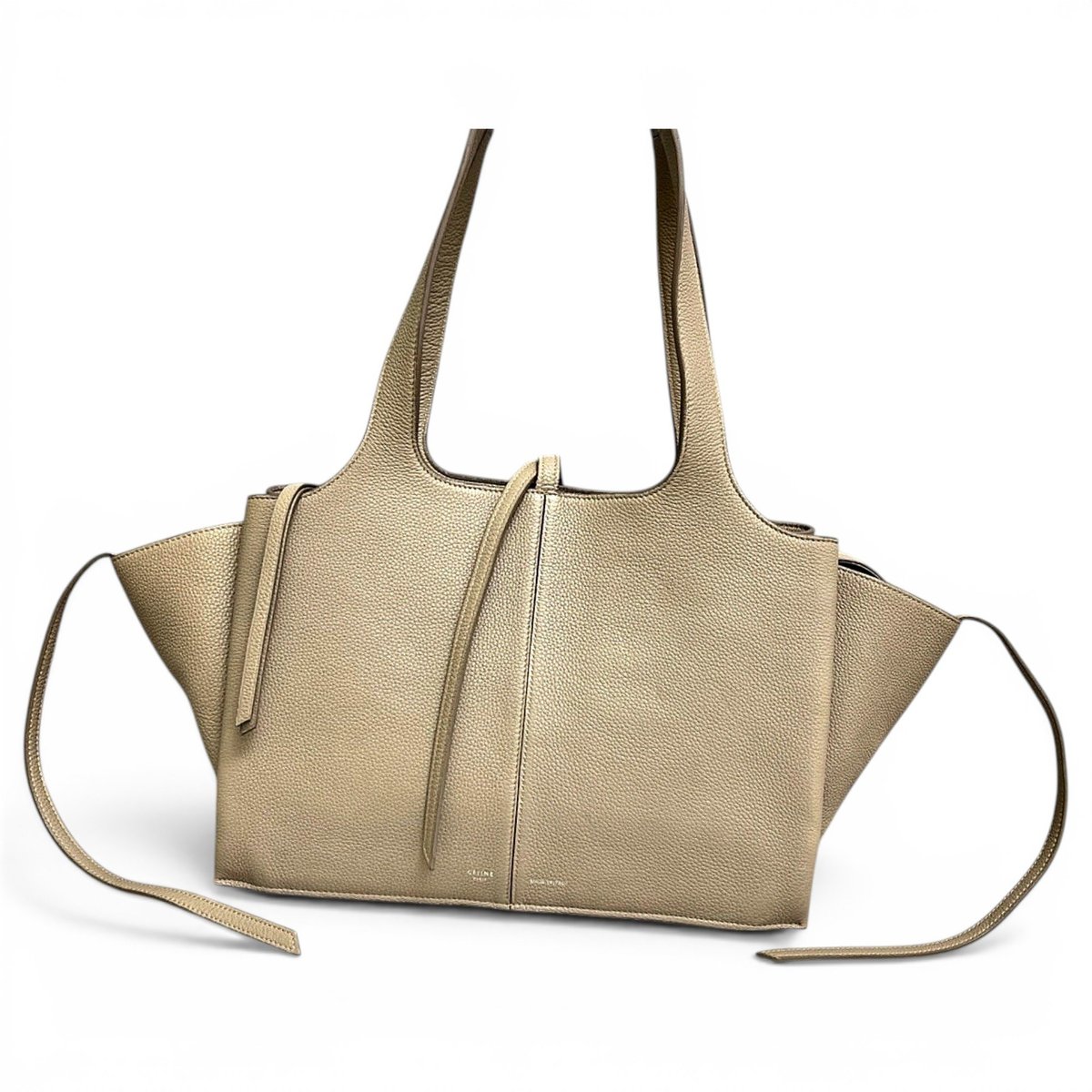 Tri-Fold leather handbag
