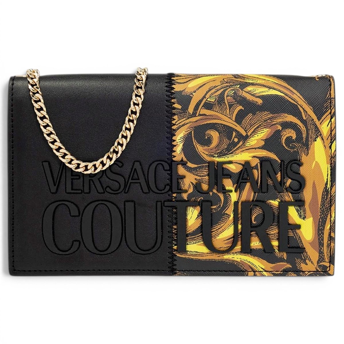 Leather clutch bag
