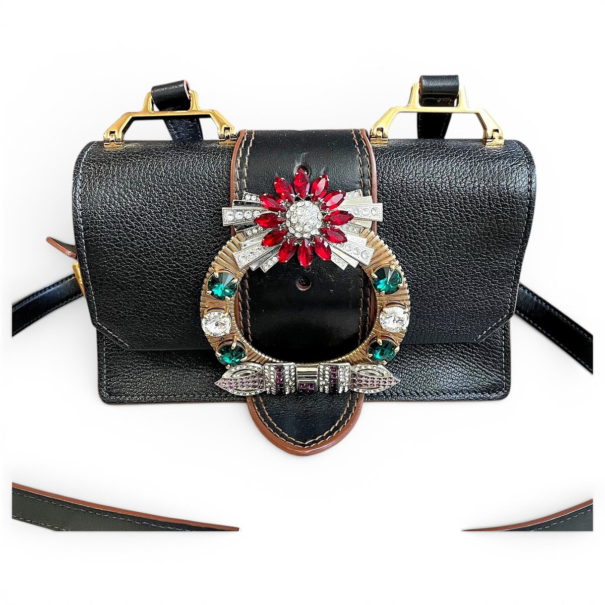 Miu Lady leather handbag