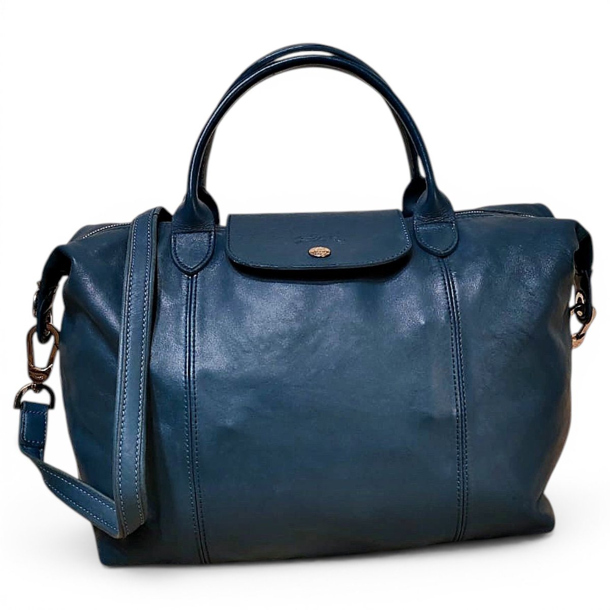 Pliage leather crossbody bag