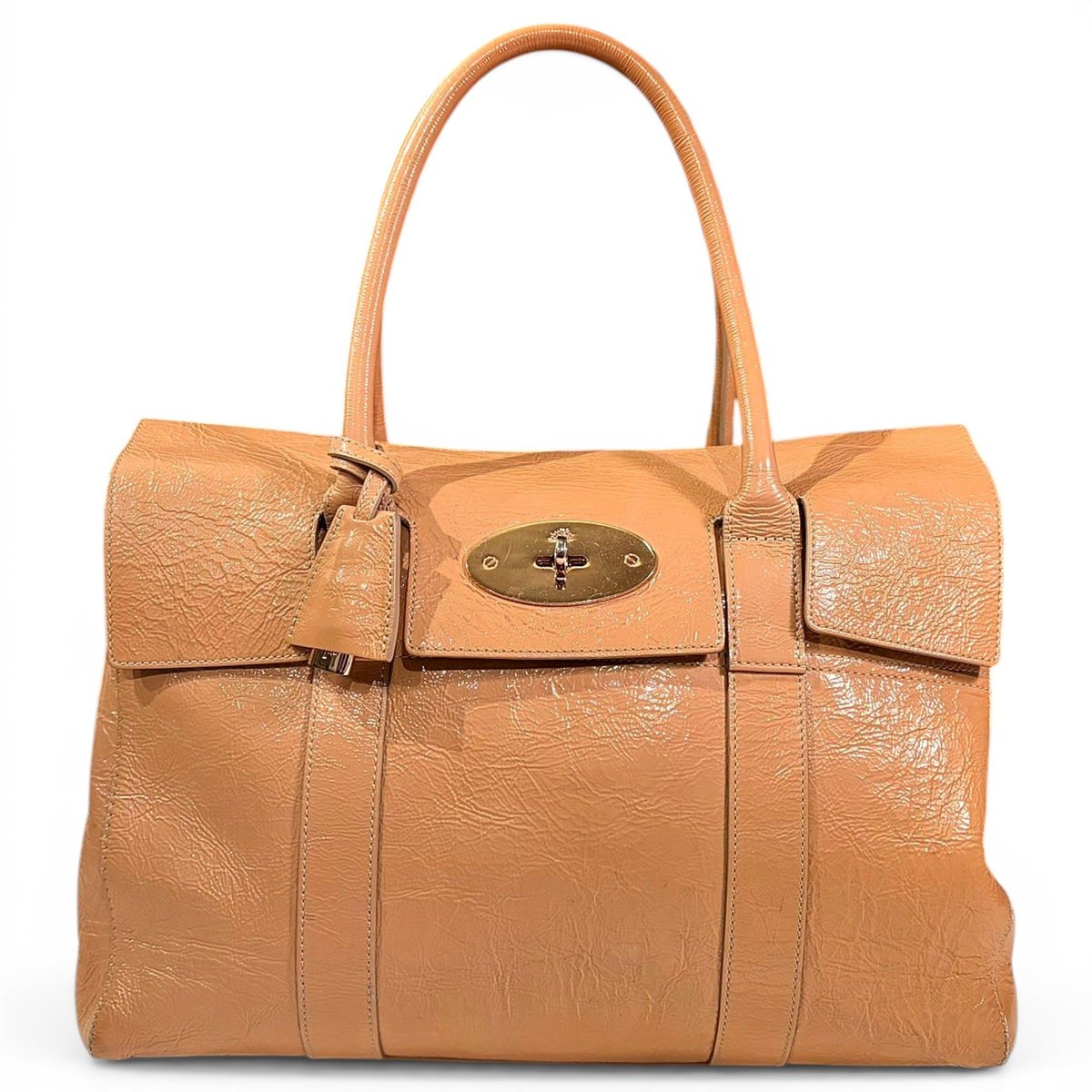 Bayswater patent leather handbag