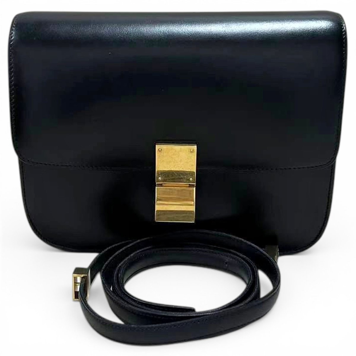Classic leather crossbody bag