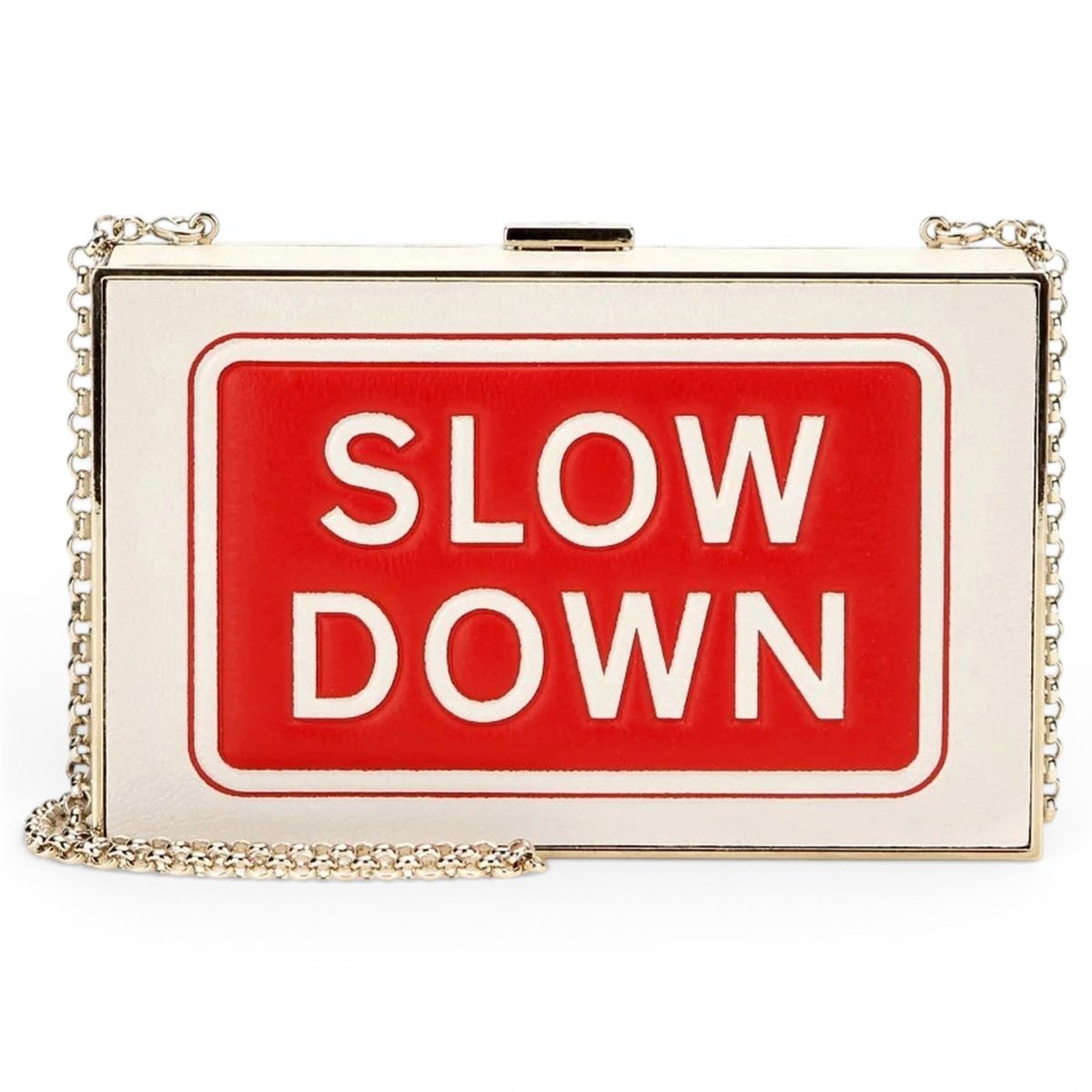 Leather clutch bag