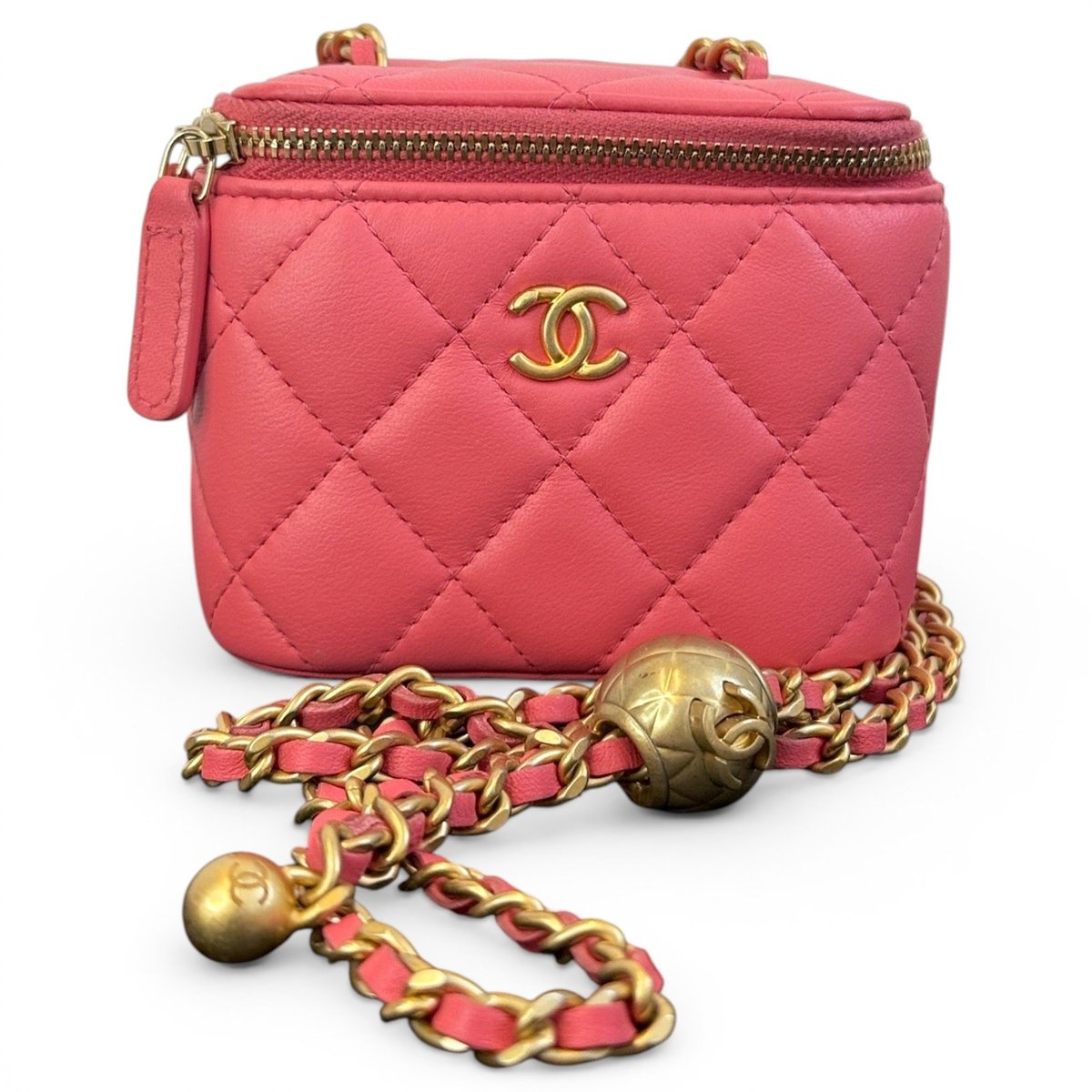 Trendy CC Vanity leather handbag