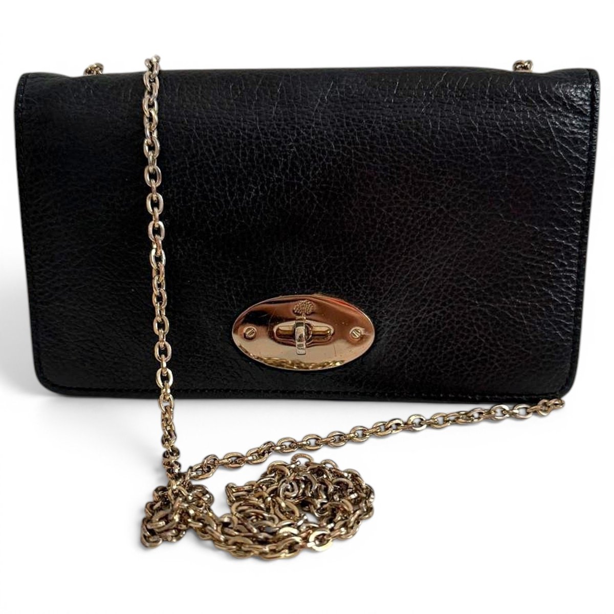 Leather clutch bag