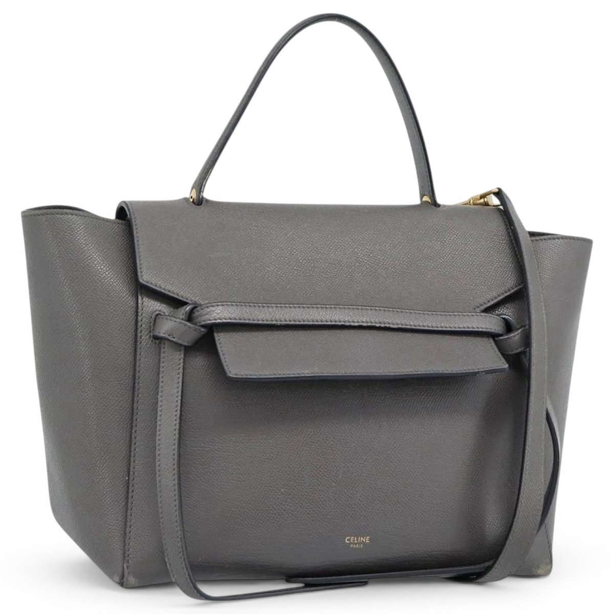 Belt leather handbag