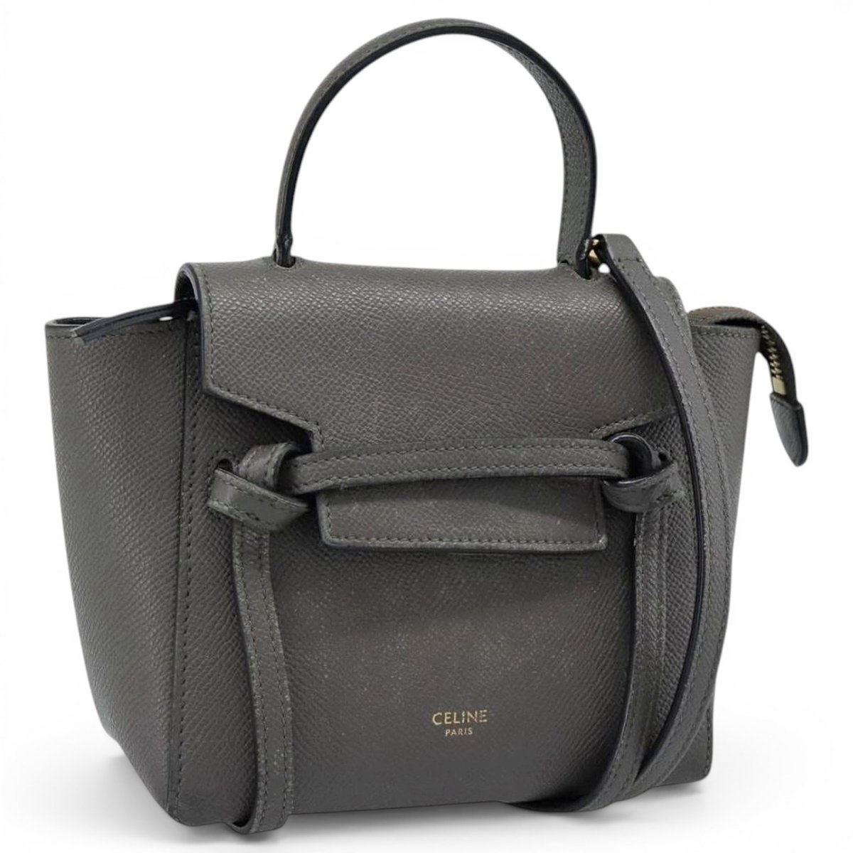 Belt leather handbag