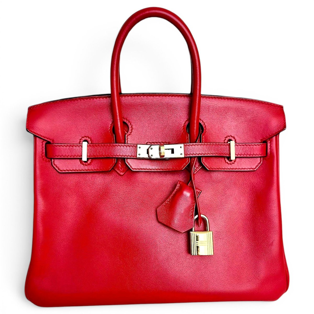 Birkin 25 leather handbag