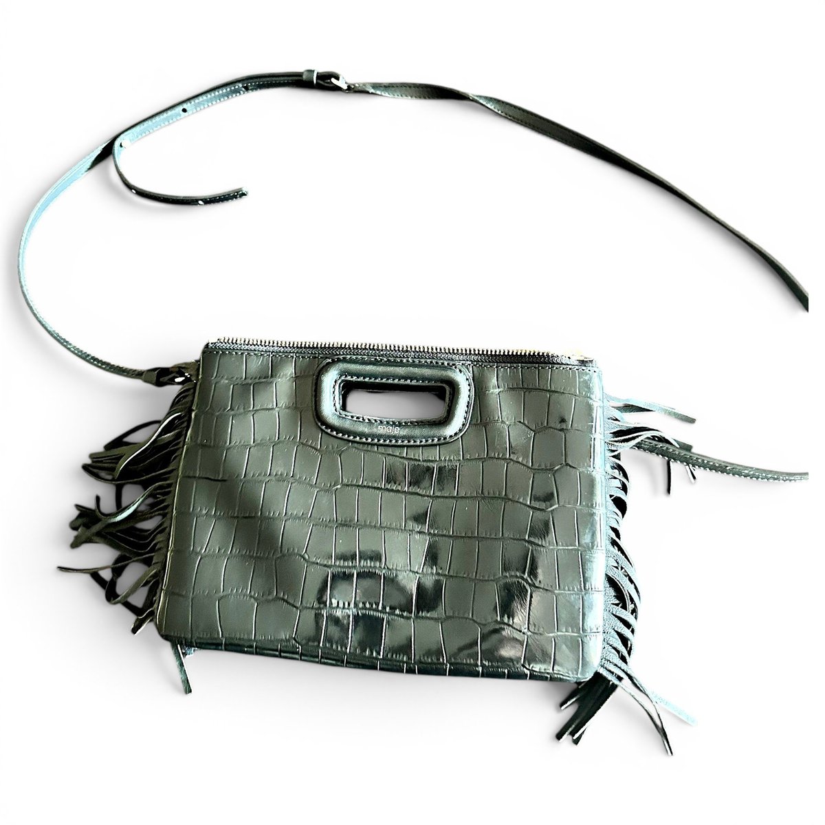 Sac M leather crossbody bag