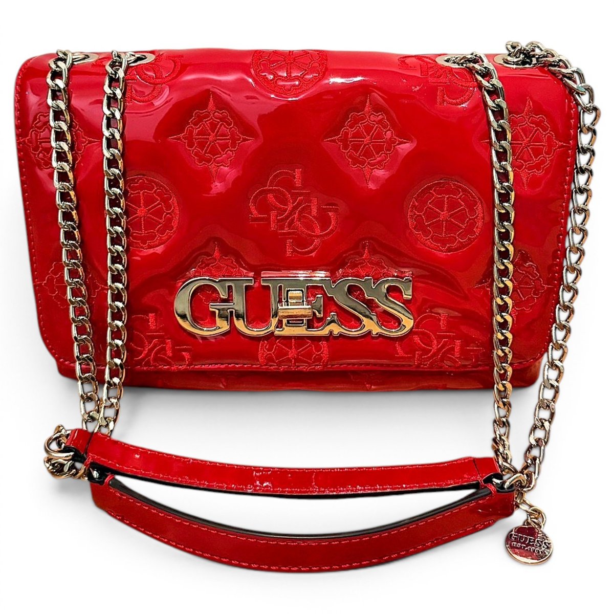 Patent leather handbag