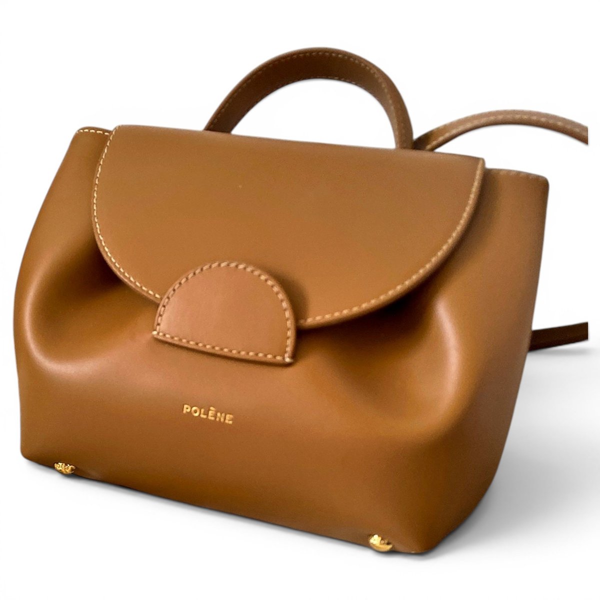Numéro un nano leather crossbody bag